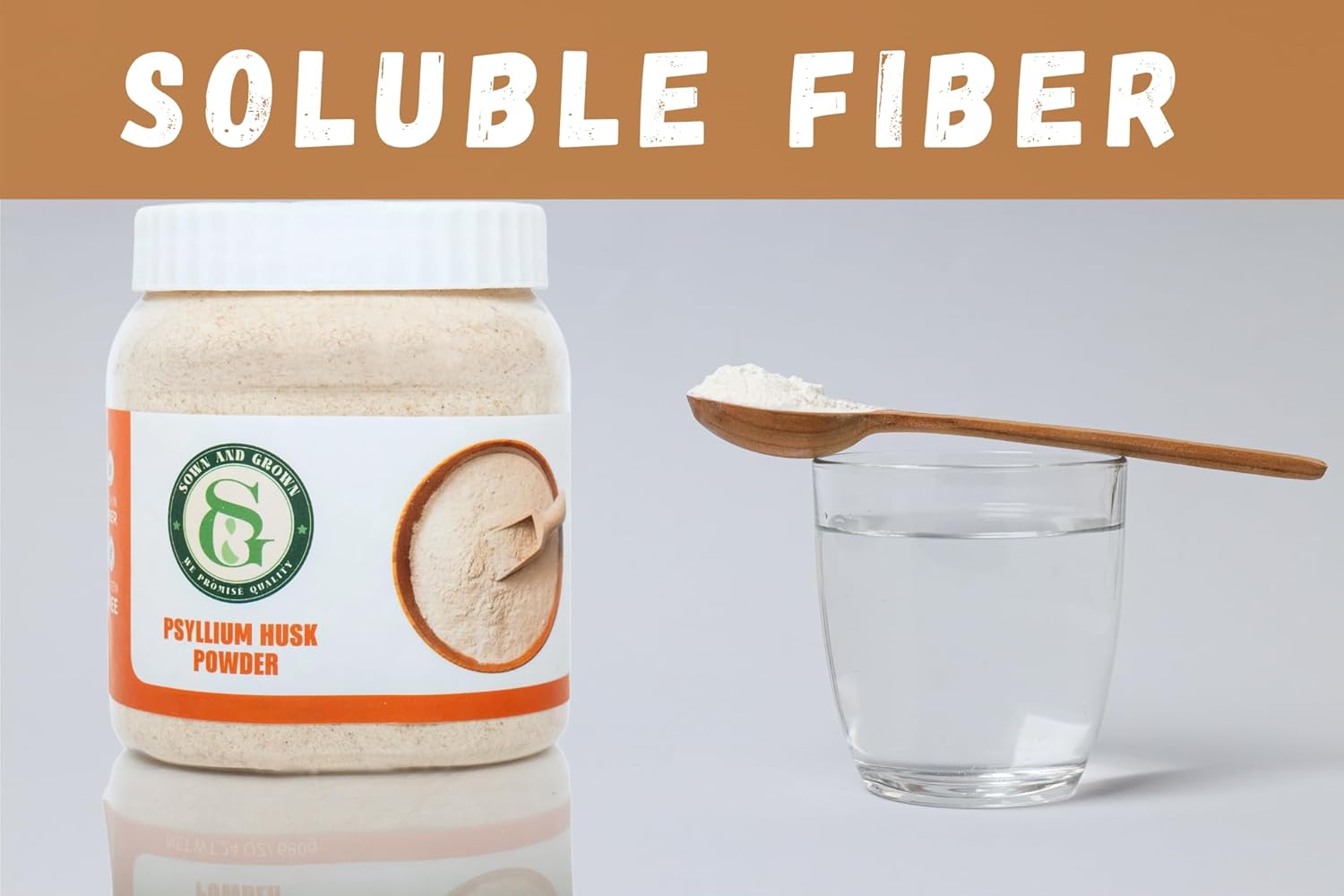 1.5lb Sownandgrown Psyllium Husk Powder for Easy Mixing & Digestive Health | Gluten Free Baking | Non-GMO & Finely Ground Fiber