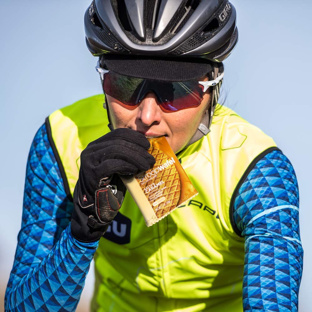 16-Count GU Energy Stroopwafel Salty's Caramel Sports Nutrition Waffles: Caffeine-Free, Kosher Dairy, On-the-Go Energy for Workouts