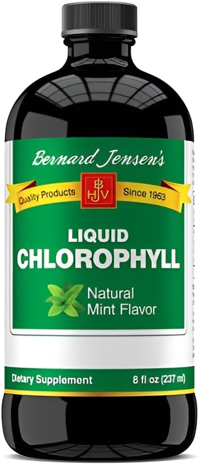 16 Fl Oz Bernard Jensen's Chlorophyll Liquid in Refreshing Mint Flavor