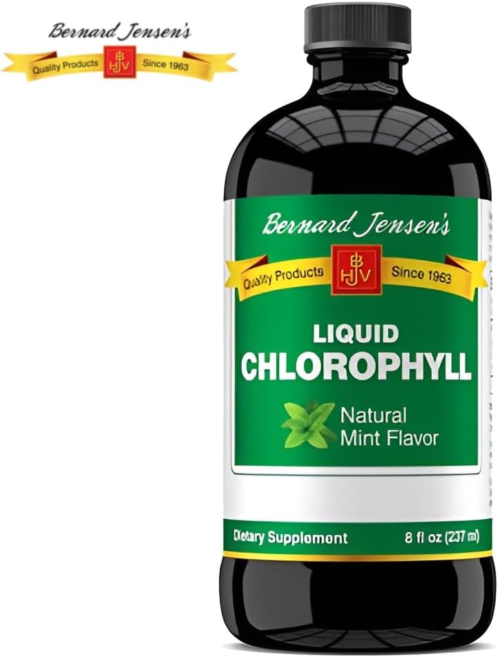 16 Fl Oz Bernard Jensen's Chlorophyll Liquid in Refreshing Mint Flavor