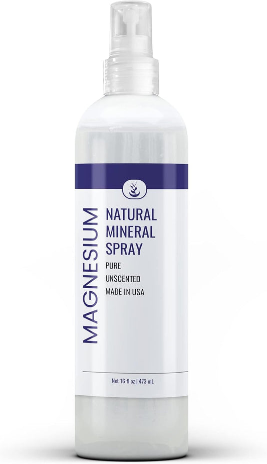 16 fl oz Pure and Unscented Magnesium Oil Spray with Original Ingredients