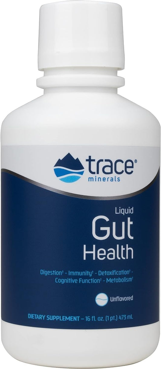 16 fl oz Trace Minerals Gut Health Supplement with Humic & Fulvic Acid - Promotes Gut Lining, Digestive Health, Immune System - Unflavored, 94 Servings