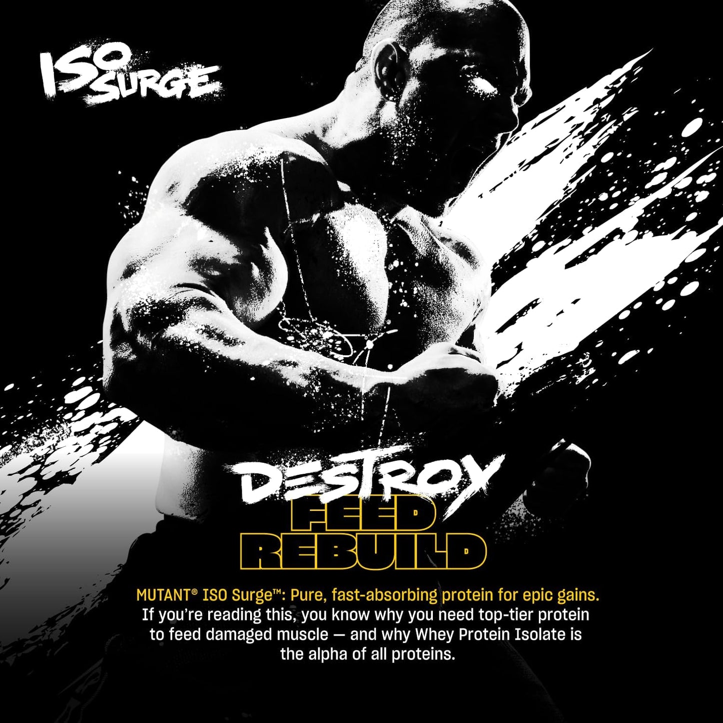 1.6 lb Mutant ISO Surge Whey Protein Isolate Powder - Fast-Acting Recovery for Muscle Growth & Strength (Triple Chocolate)