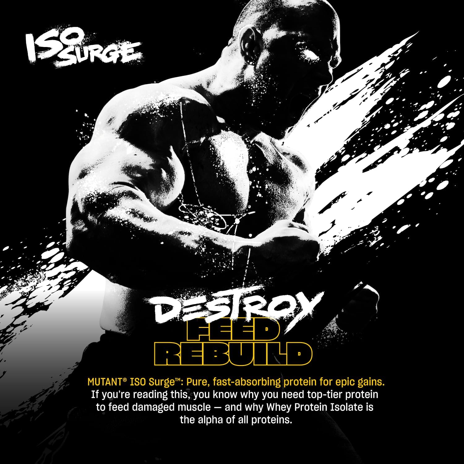 1.6 lb Mutant ISO Surge Whey Protein Isolate Powder - Fast-Acting Recovery for Muscle Growth & Strength (Triple Chocolate)