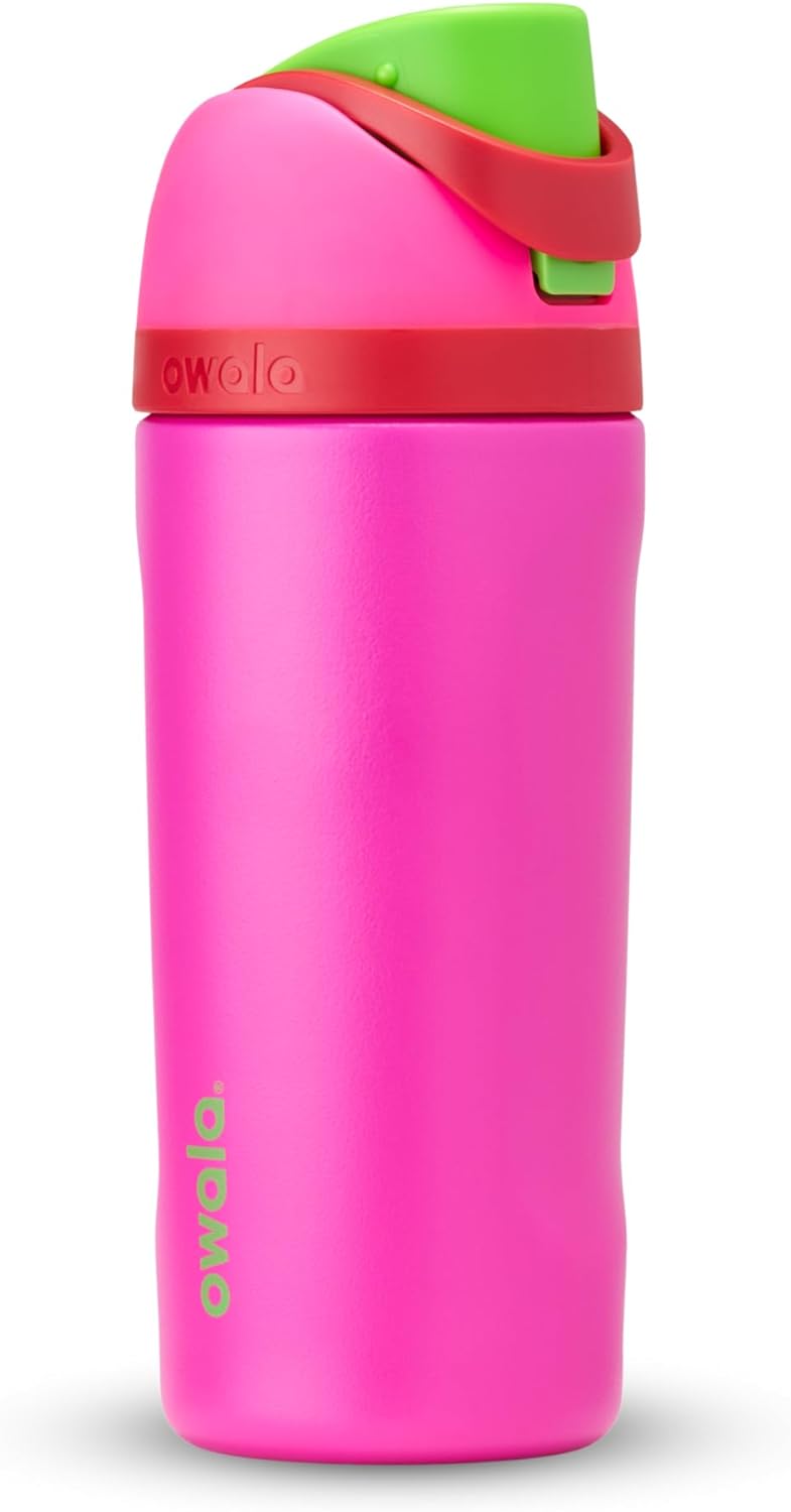 16 oz Insulated Stainless Steel Kids Water Bottle with Straw - BPA-Free, Ideal for Sports, Travel, School - All The Berries
