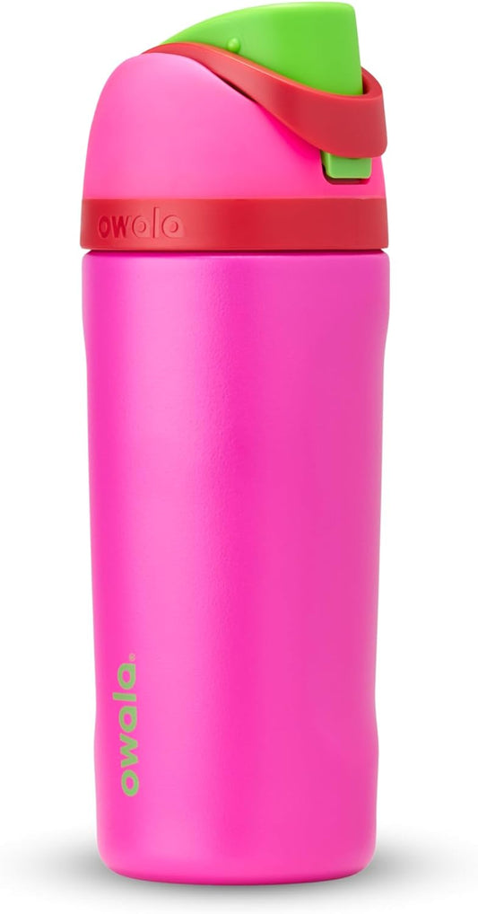 16 oz Insulated Stainless Steel Kids Water Bottle with Straw - BPA-Free, Ideal for Sports, Travel, School - All The Berries