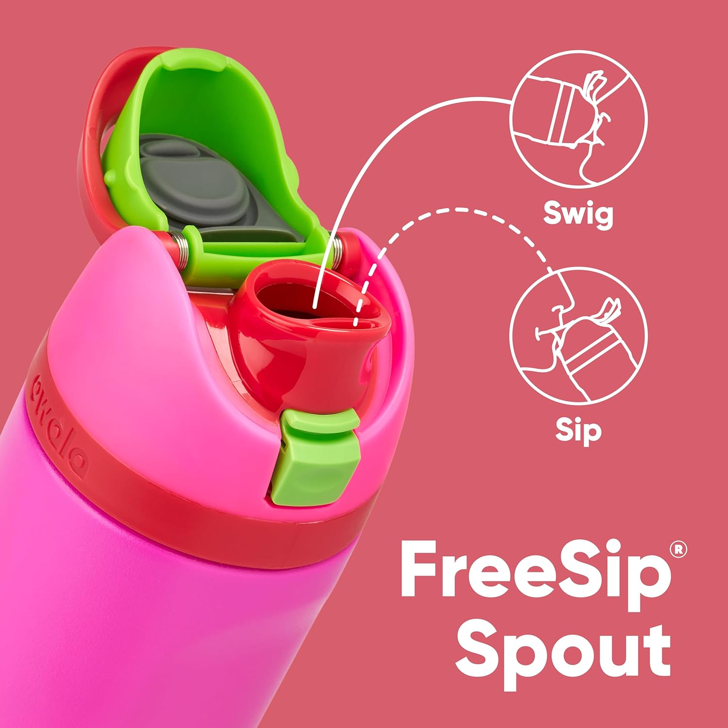 16 oz Insulated Stainless Steel Kids Water Bottle with Straw - BPA-Free, Ideal for Sports, Travel, School - All The Berries
