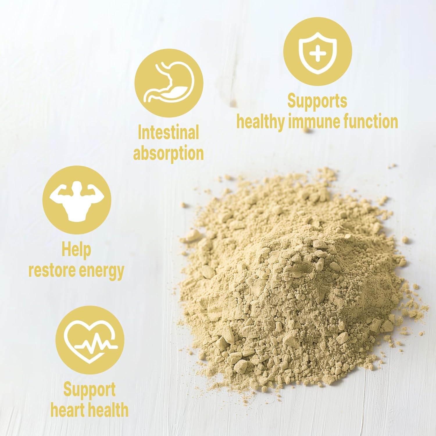 16 oz Organic Astragalus Root Powder - 100% Pure Natural Immune Support for Wellness, Raw & Non-GMO