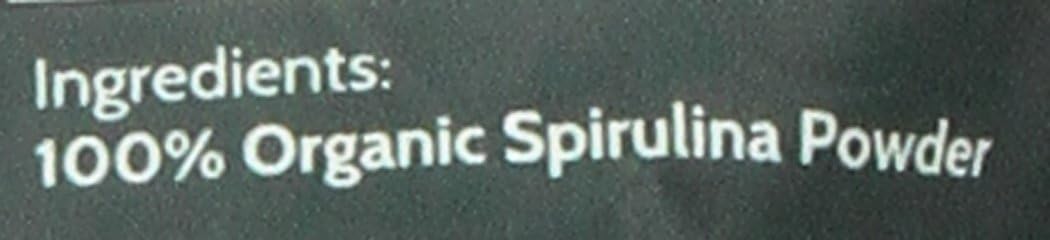 16 oz Organic Spirulina Powder - Vegan Source of Folate, Vitamin B12, Iron, Omega Fatty Acids, Amino Acids, and More