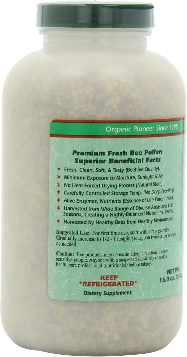 16 oz YS Eco Bee Farms Fresh Whole Bee Pollen Granules for Natural Energy Boost - BoostGo Australia