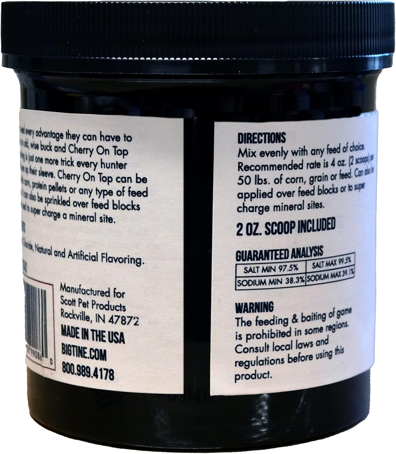 16oz Big Tine Cherry On Top Deer Corn Coating - Delicious Flavor for Deer Attractant