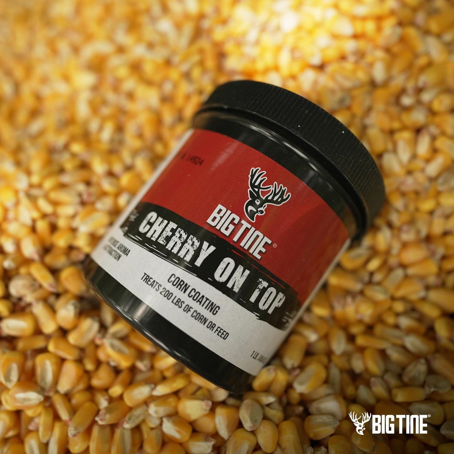 16oz Big Tine Cherry On Top Deer Corn Coating - Delicious Flavor for Deer Attractant