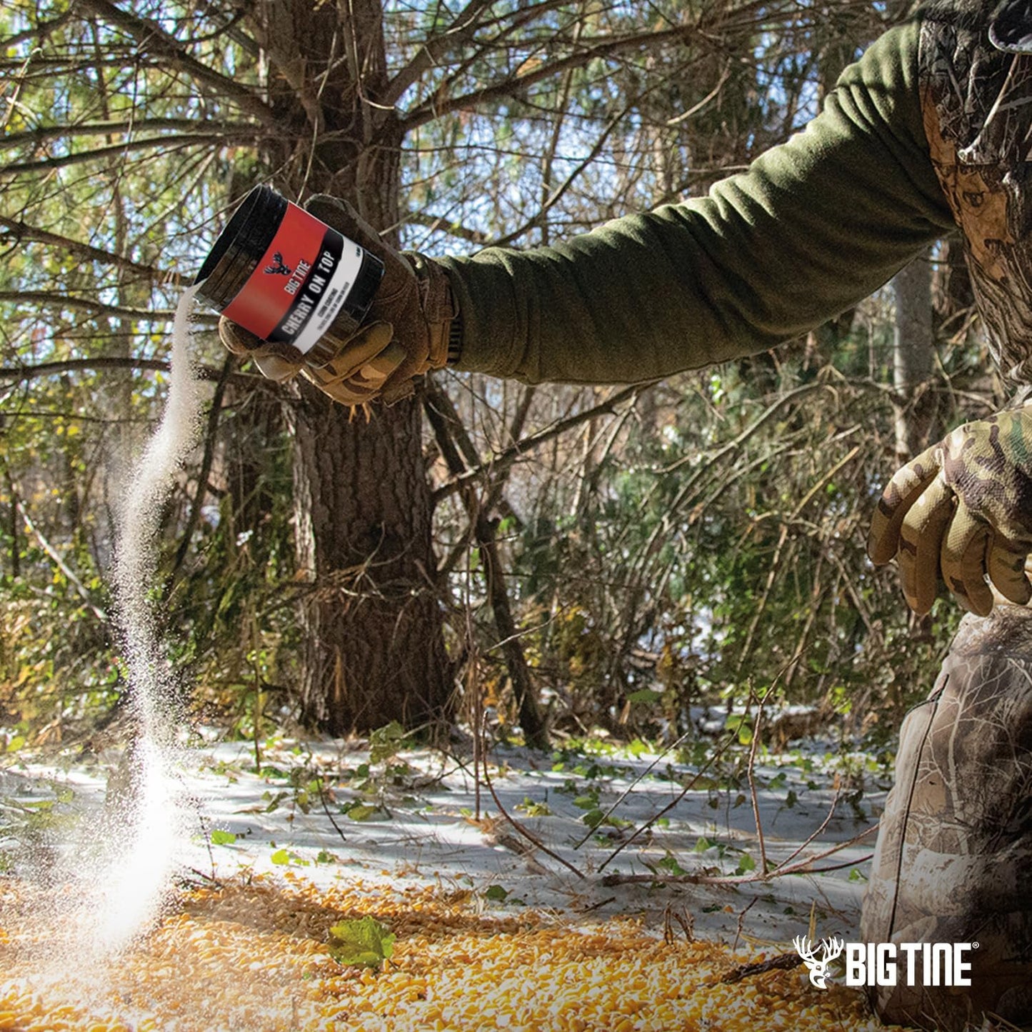 16oz Big Tine Cherry On Top Deer Corn Coating - Delicious Flavor for Deer Attractant
