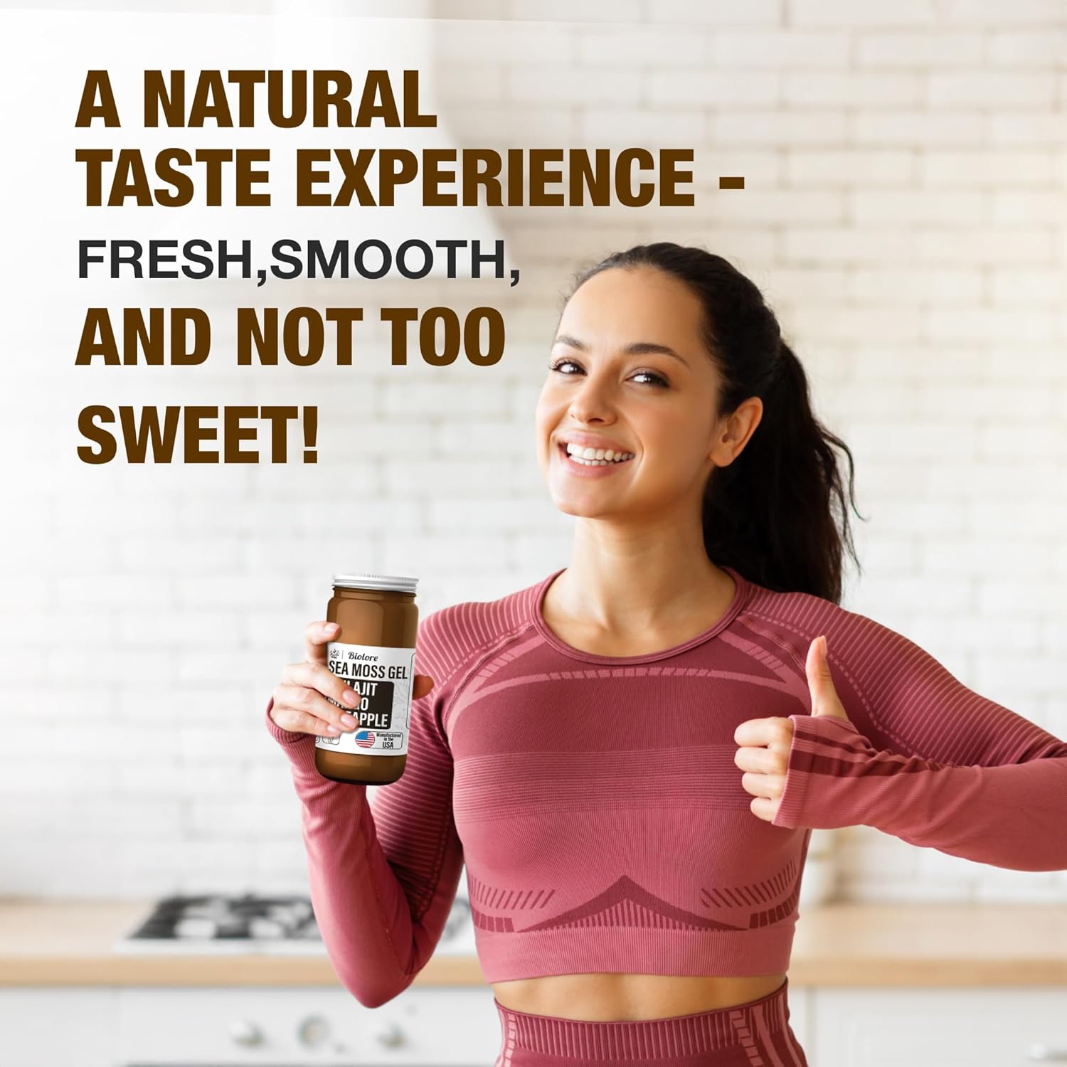 16oz Biolore Sea Moss Gel with Shilajit - Wildcrafted Irish Seamoss Rich in Essential Vitamins & Trace Minerals - Vegan Superfood USA Made