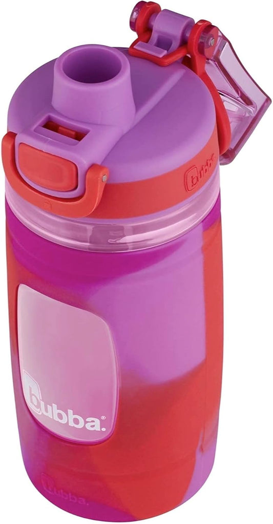 16oz Bubba Flo Kids Water Bottle, Mixed Berry Color with Watermelon & Wild Berry Wash, Pack of 1