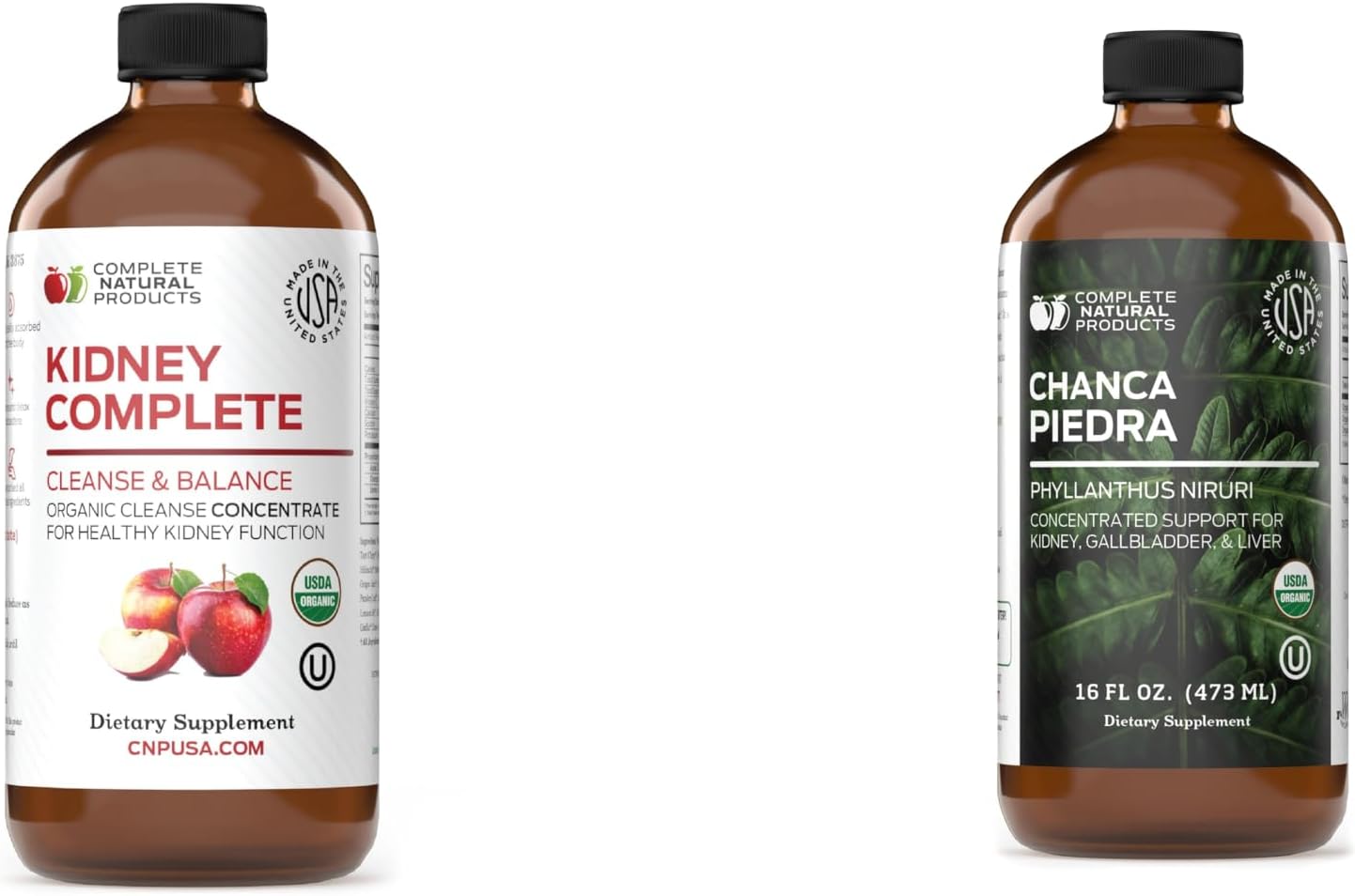 16oz Kidney Complete & Organic Chanca Piedra Extract Bundle - Natural Kidney Health Support