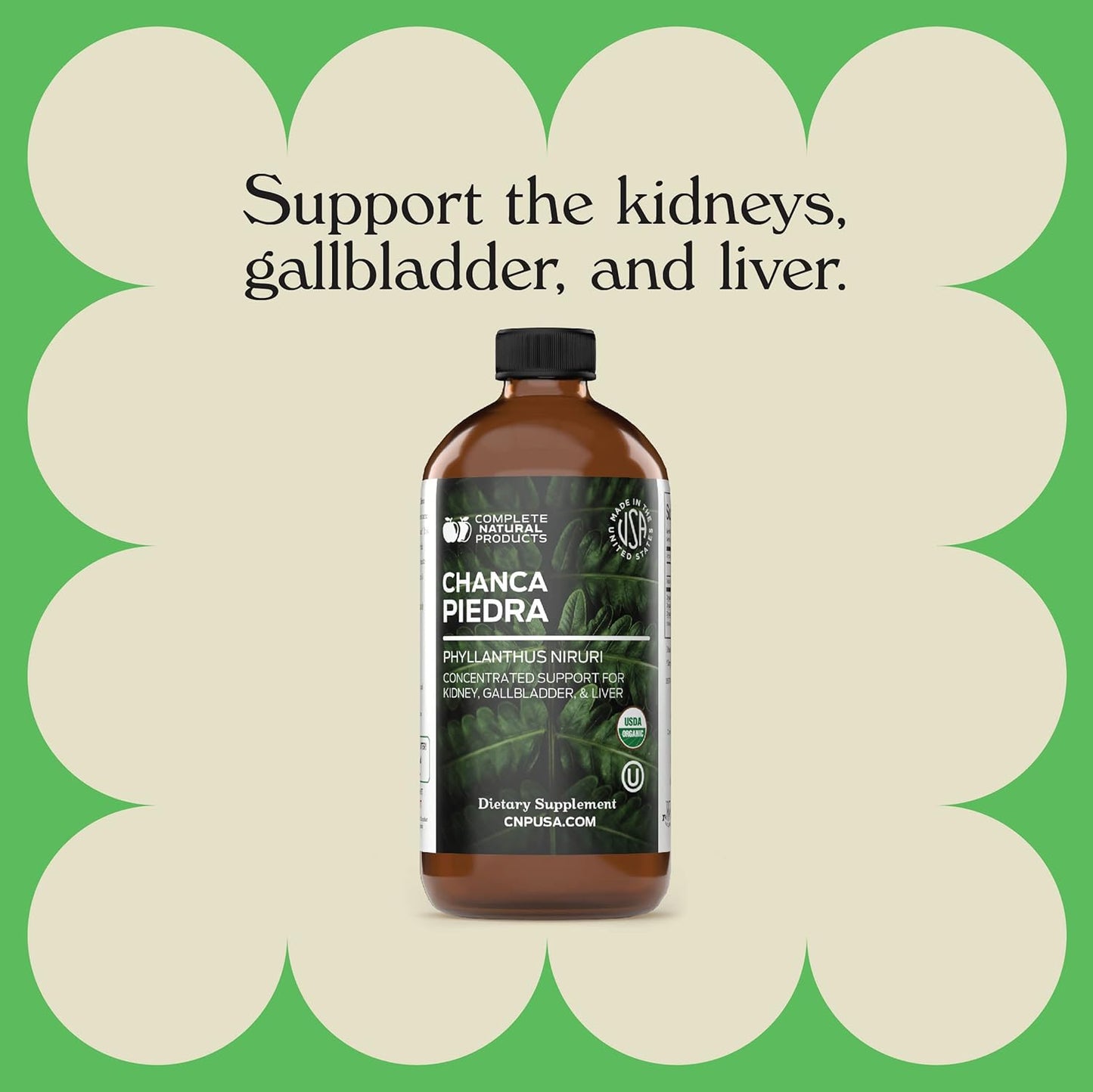 16oz Kidney Complete & Organic Chanca Piedra Extract Bundle - Natural Kidney Health Support