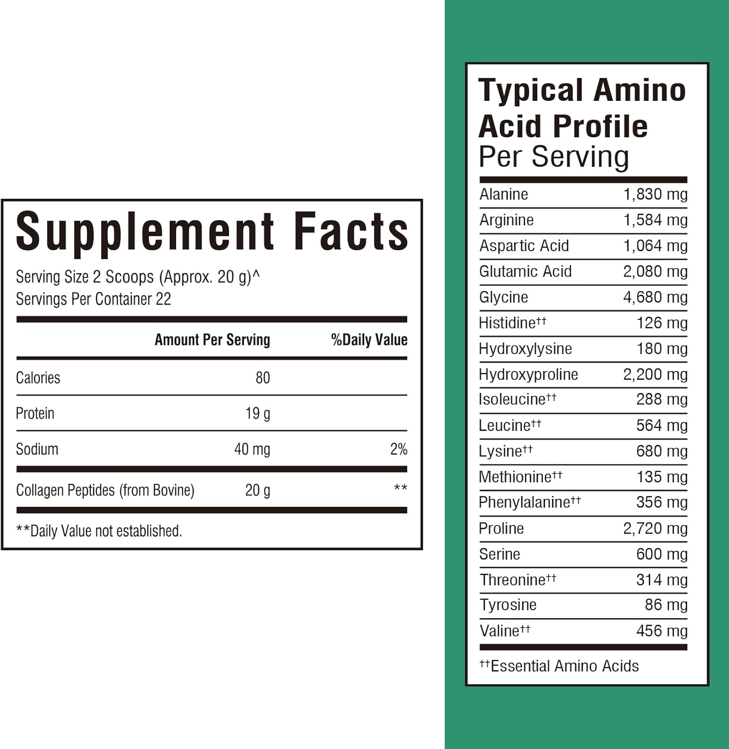 16oz Vitalibre Bovine Collagen Peptides Powder - Hydrolyzed Protein Supplement for Skin, Hair & Nails