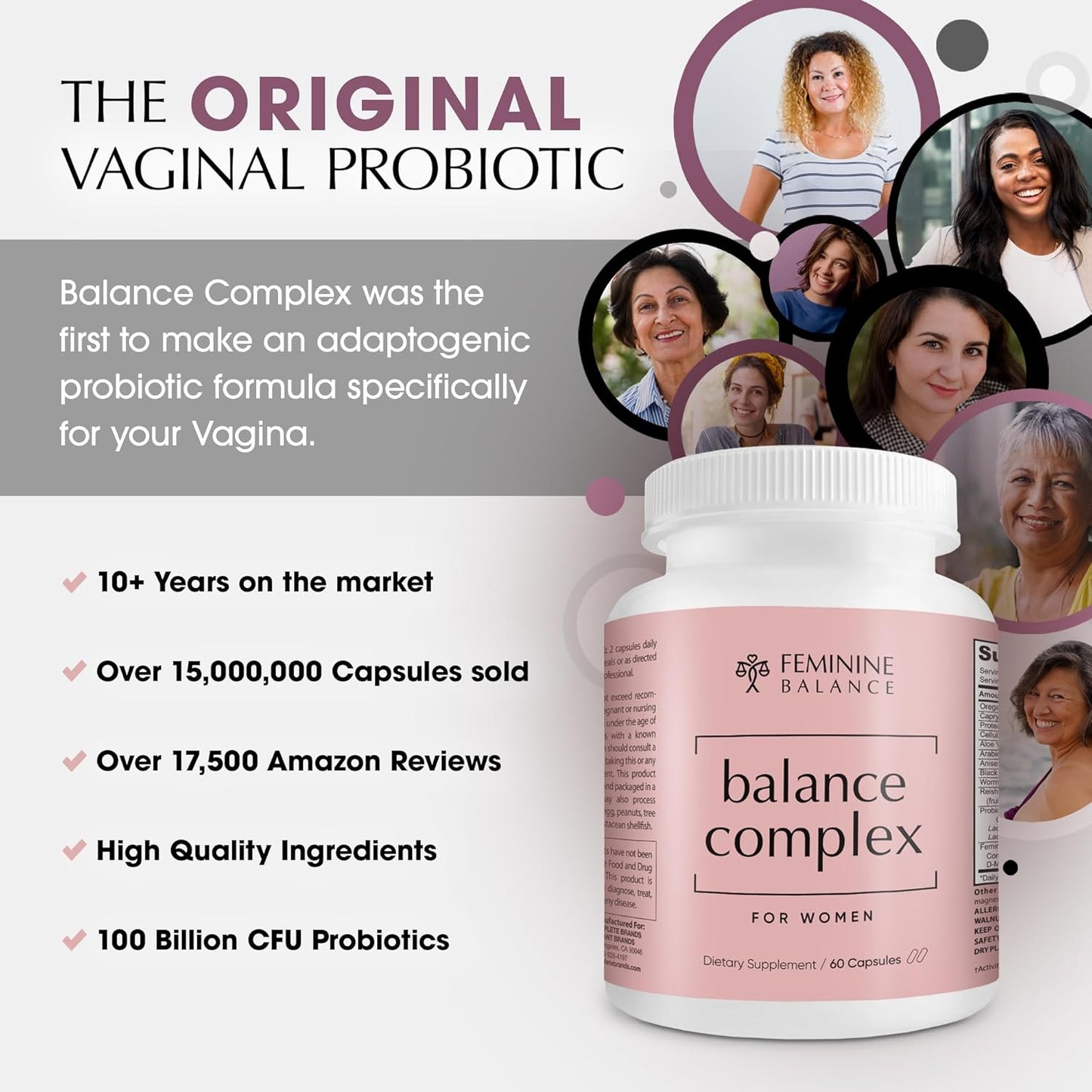 17-in-1 Vaginal Health Probiotic Capsules with Cranberry & D-Mannose - 100 Billion CFU for Women - Promote Urinary Tract Health & pH Balance - BoostGo Australia