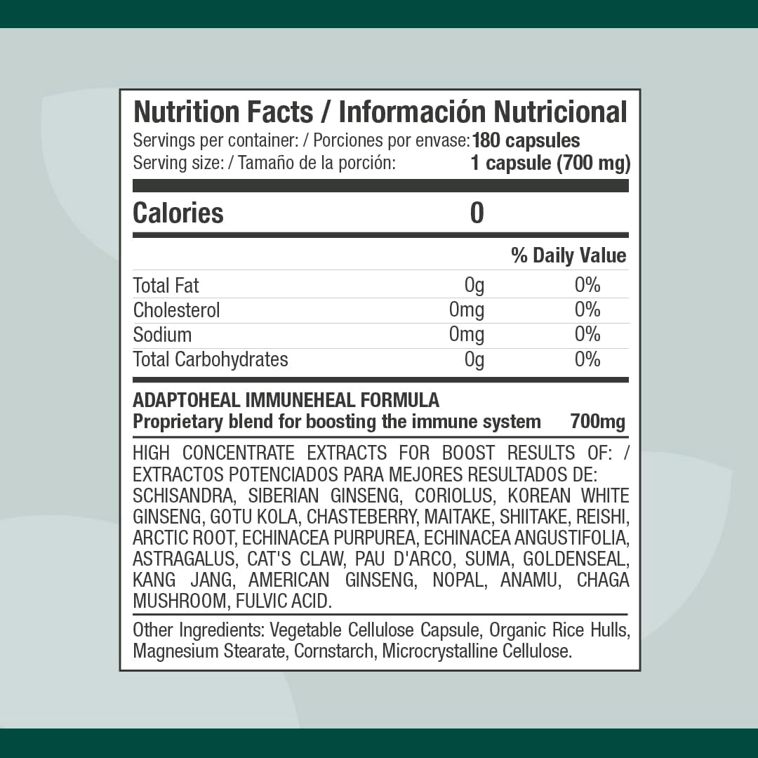 180 Capsules ADAPTOHEAL Hormone Balance and Immune Support with Adaptogens