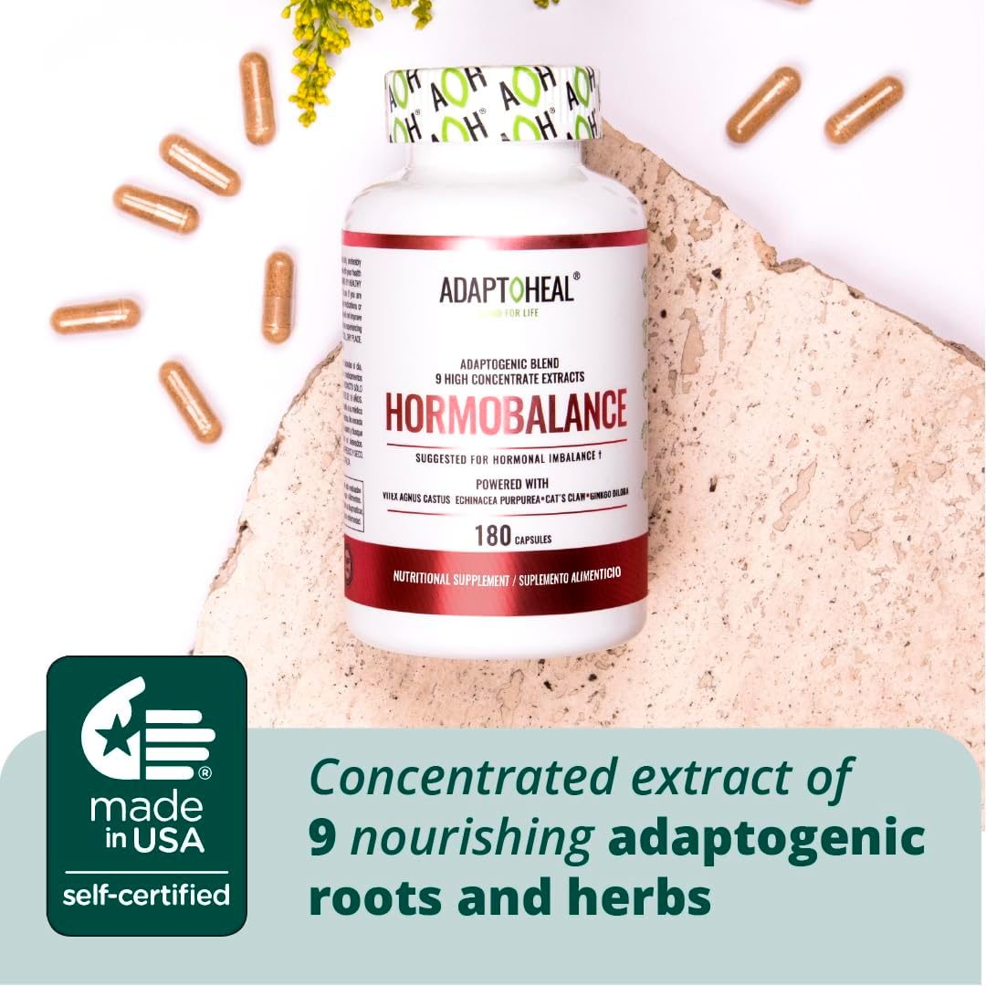 180 Capsules ADAPTOHEAL Hormone Balance and Immune Support with Adaptogens