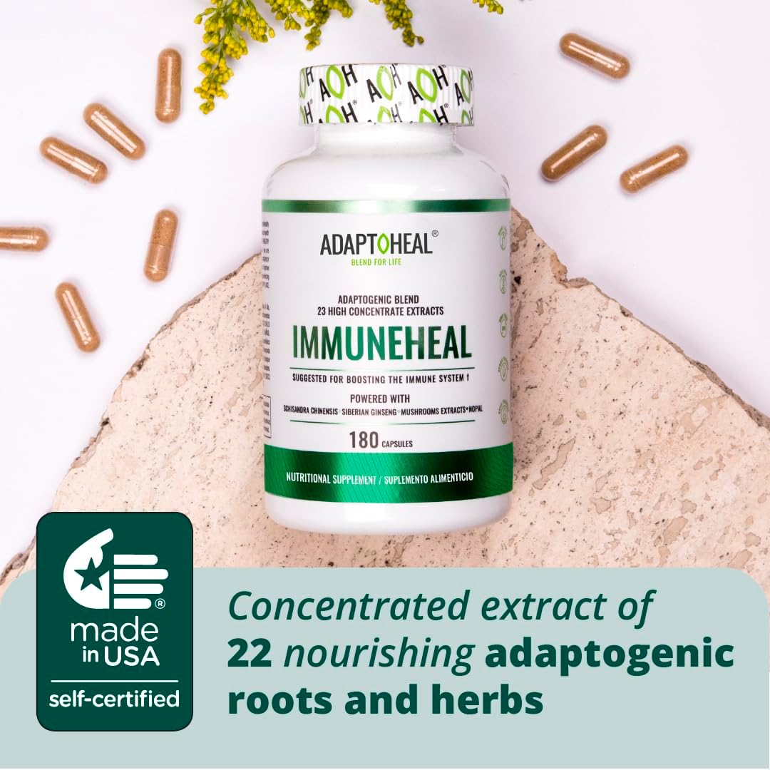 180 Capsules ADAPTOHEAL Hormone Balance and Immune Support with Adaptogens