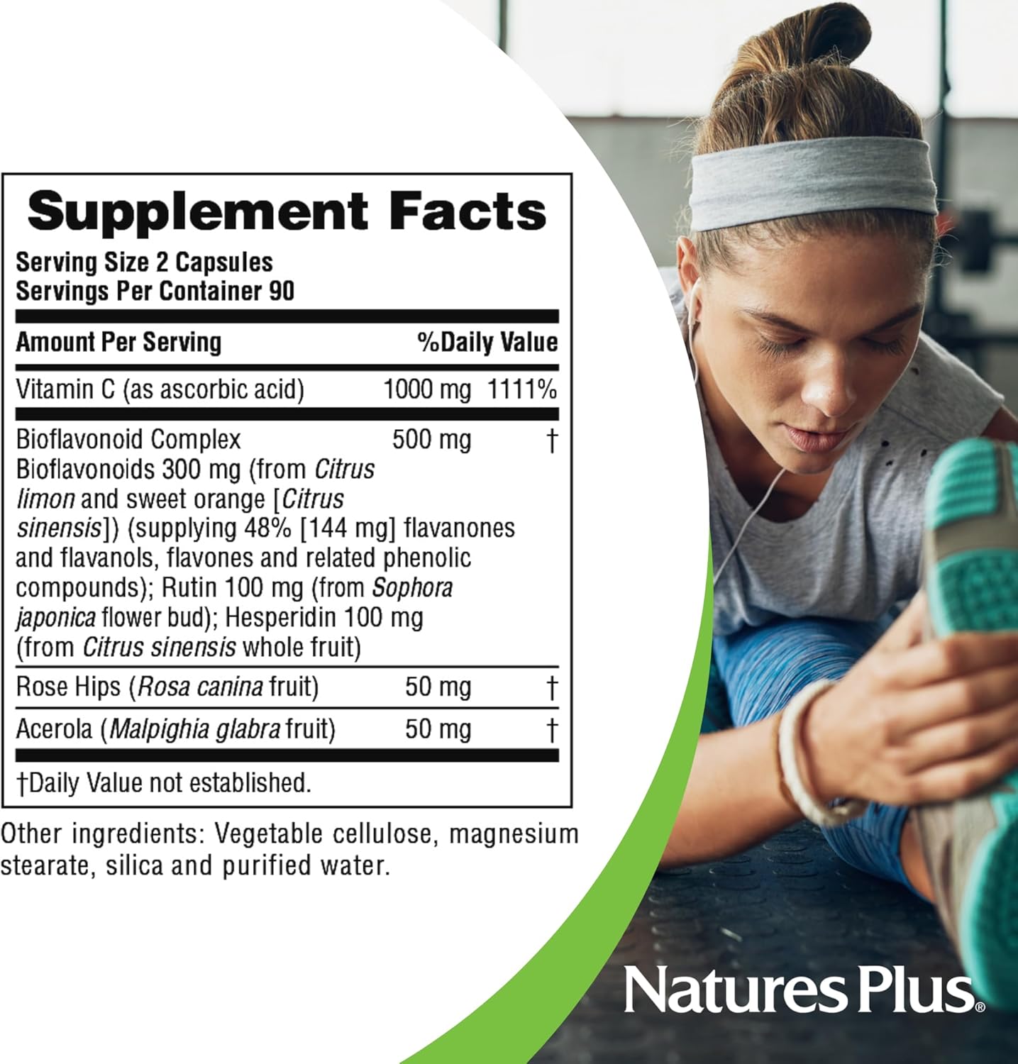 180 Capsules Natures Plus Super C Complex - High Potency Vitamin C Supplement