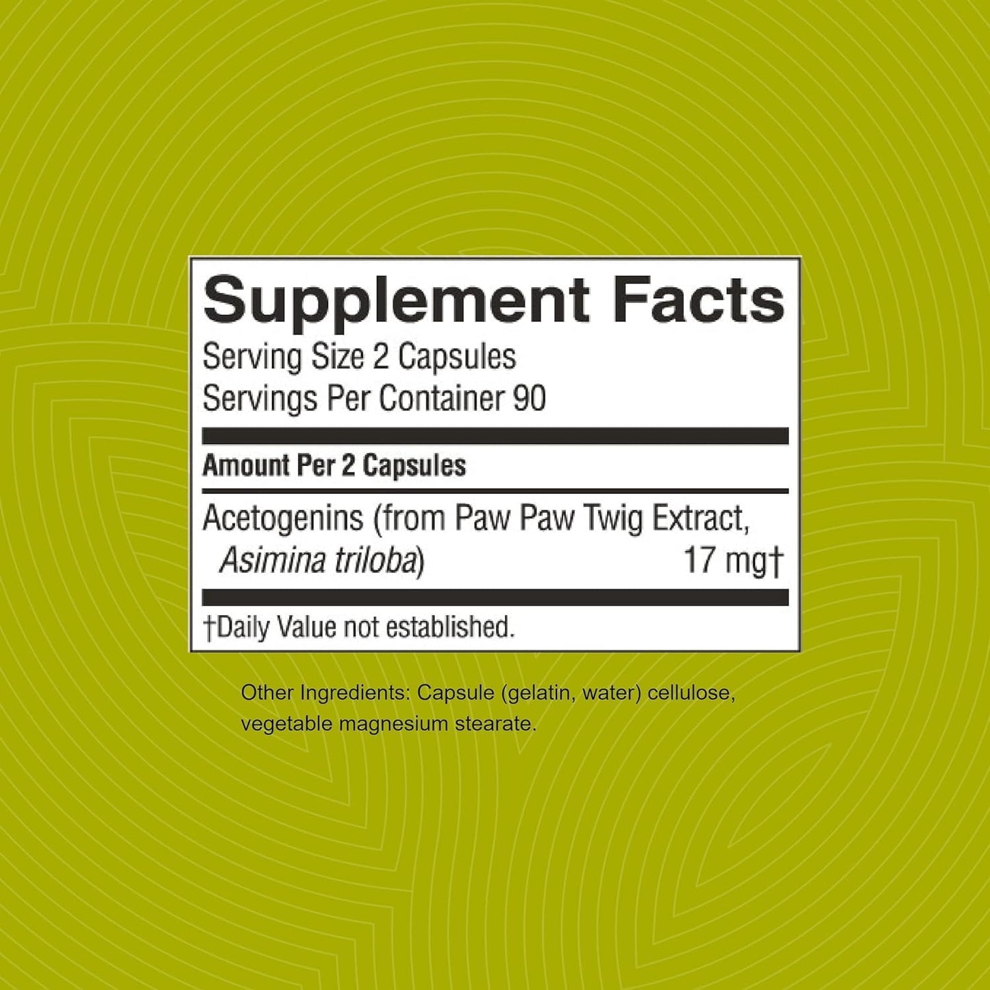 180 Capsules Nature's Sunshine Paw Paw Cell-Reg | 50+ Acetogenins for ATP Production & Blood Supply