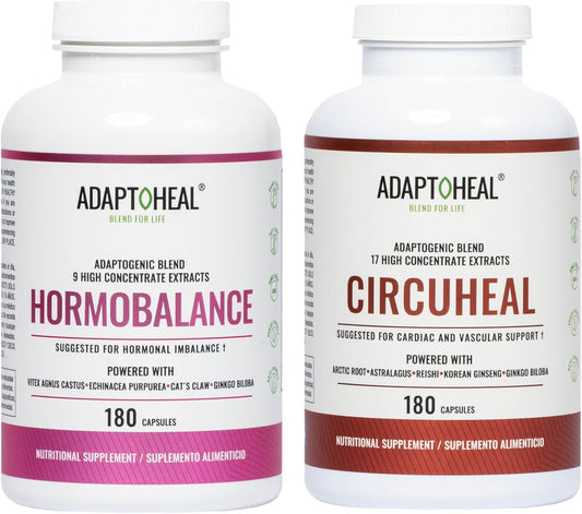 180 Capsules of ADAPTOHEAL Hormone and Circadian Rhythm Support Adaptogen Blend