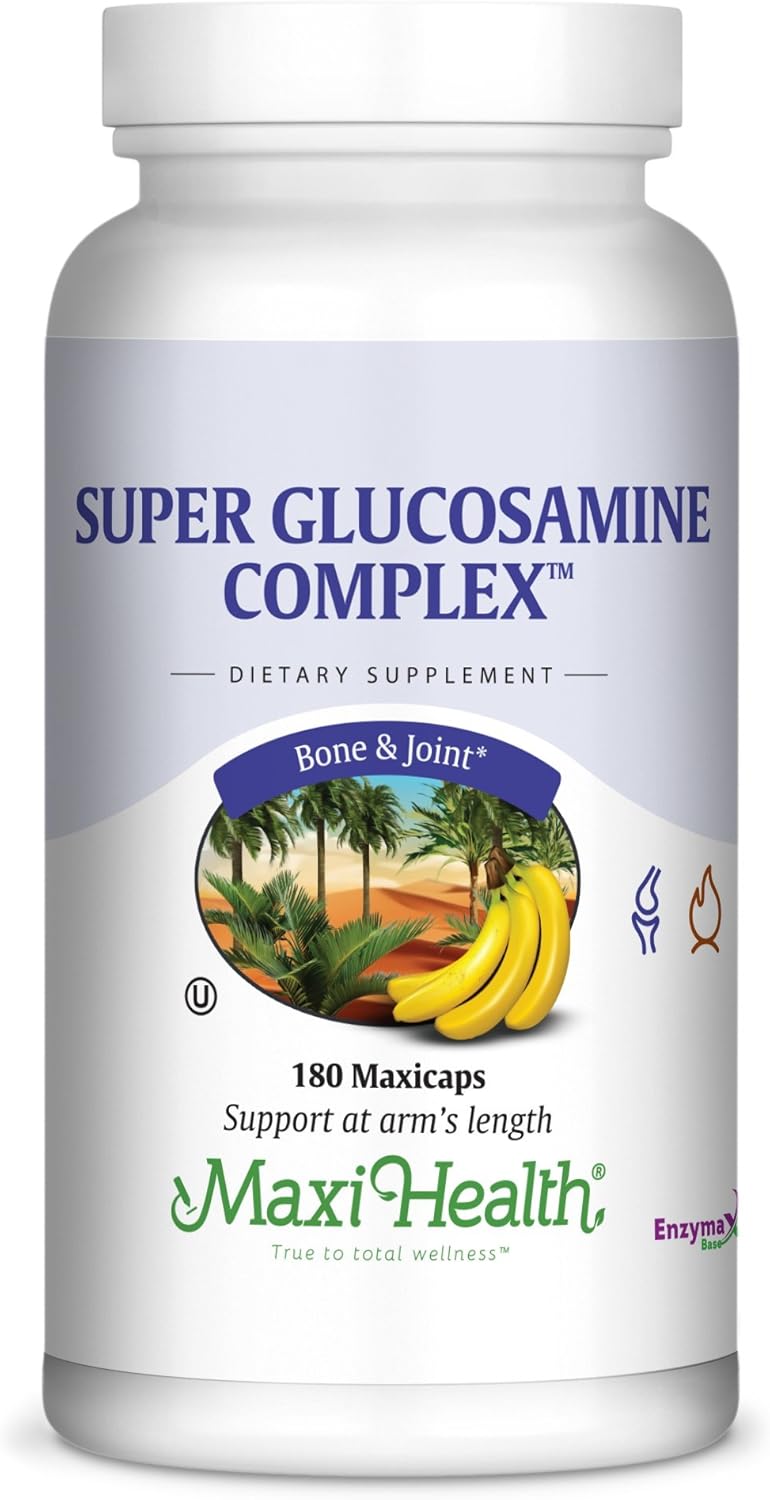 180 Capsules of Maxi Health Super Glucosamine Complex with MSM - Kosher Joint Formula