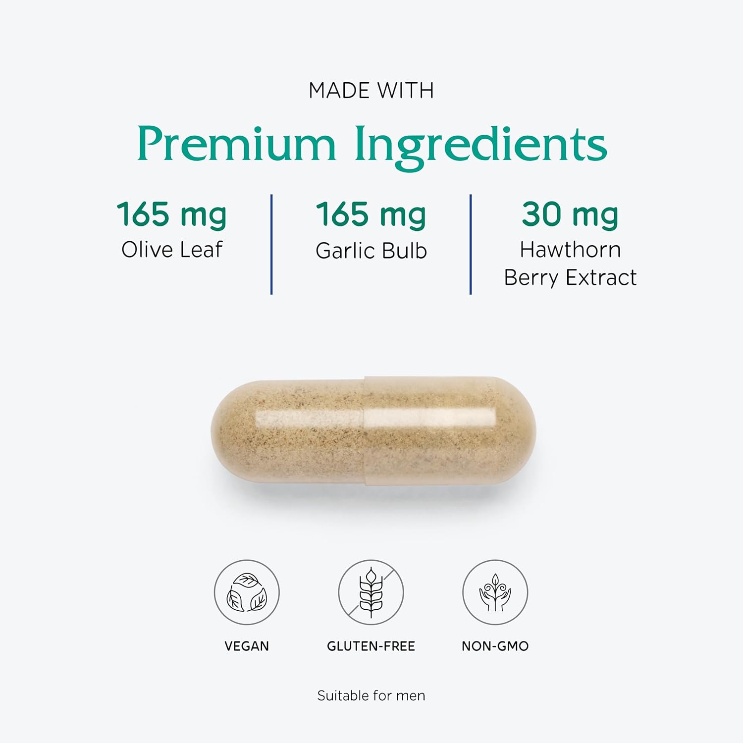 180 Capsules of Vegan Vitanica Rauwolfia Extra for Cardiovascular Support