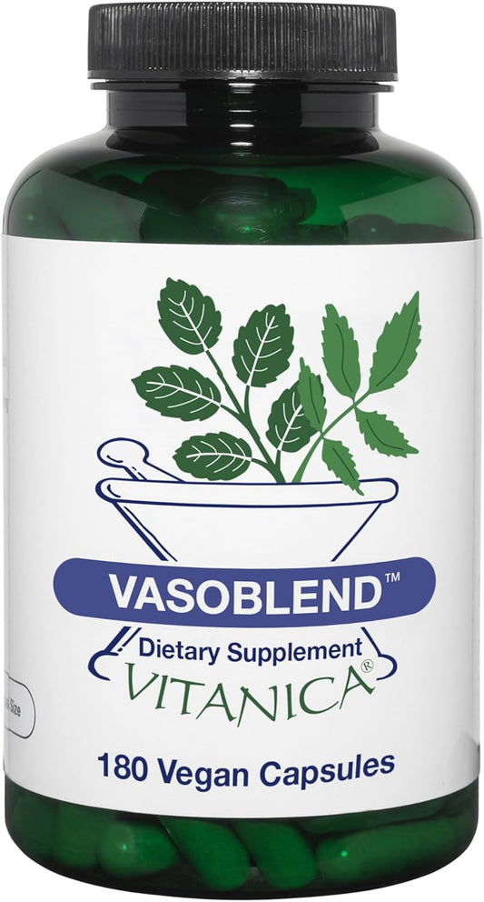 180 Capsules of Vitanica VasoBlend for Cardiovascular Support - Vegan/Vegetarian Formula