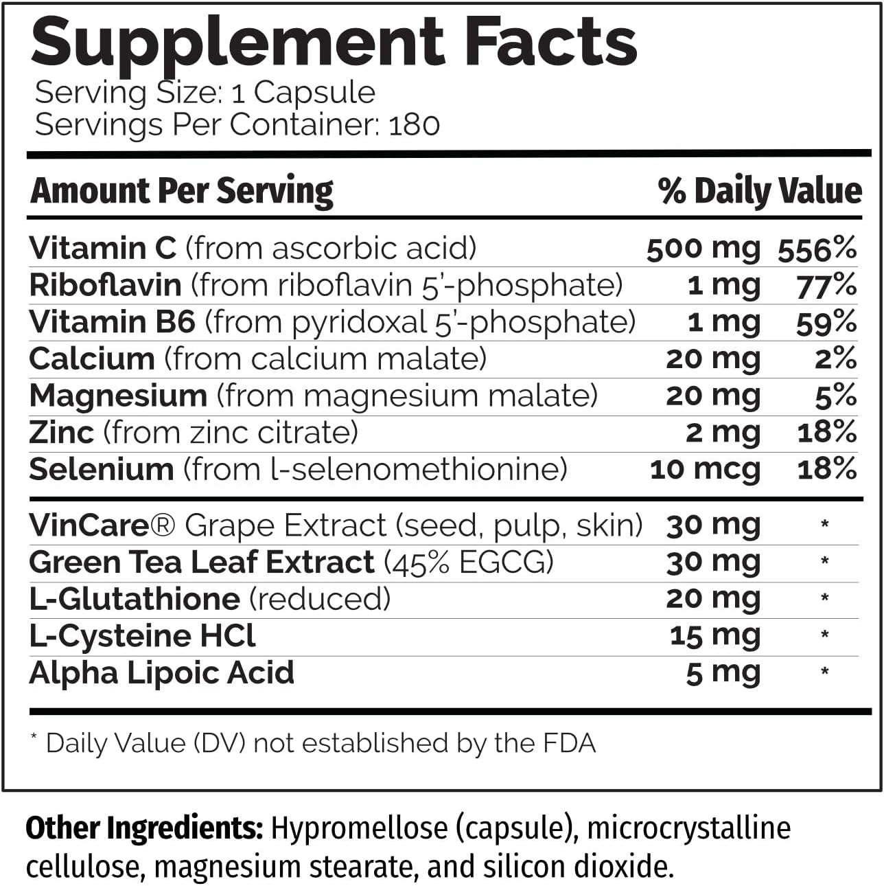 180 Capsules PDI Health Products Distributors Pro-C: Potent Nrf2 Activator & Vitamin C Antioxidant Supplement for Enhanced Free-Radical Protection
