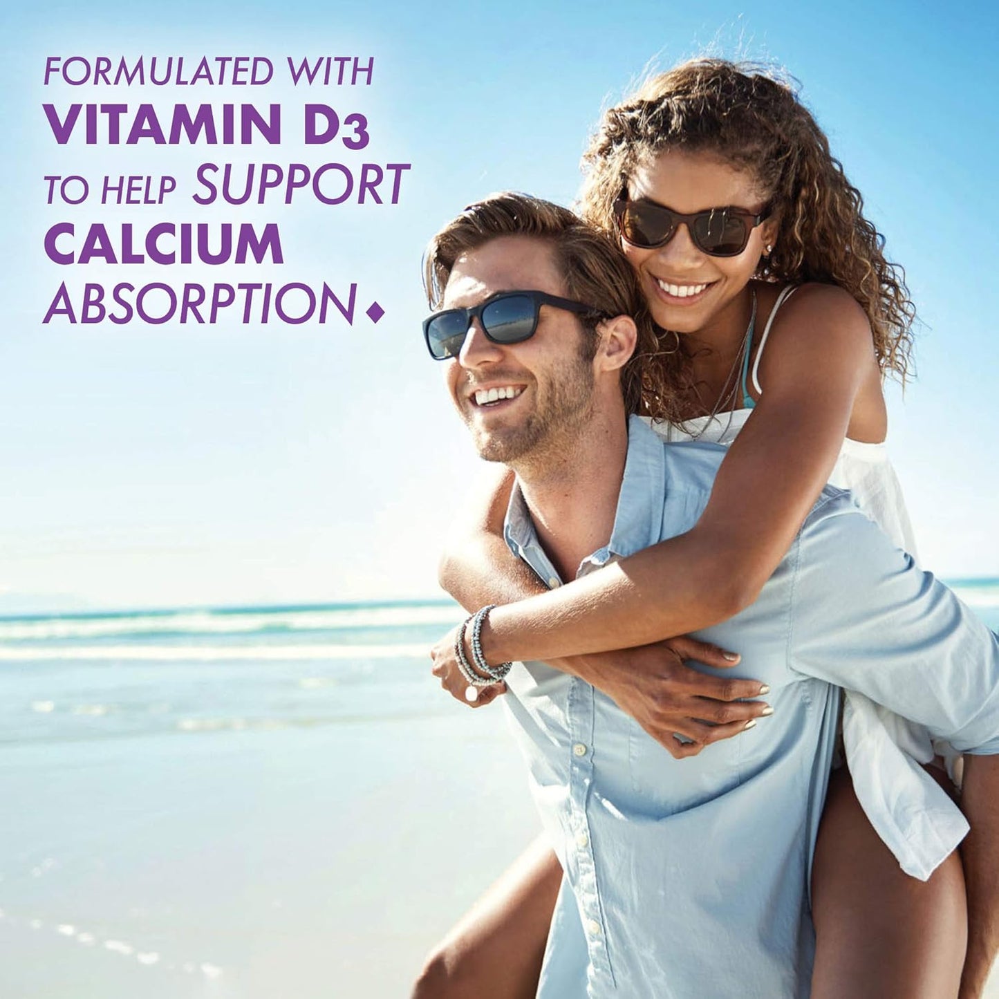 180 Count BlueBonnet Calcium Citrate Plus Vitamin D3 Caplets for Bone Health