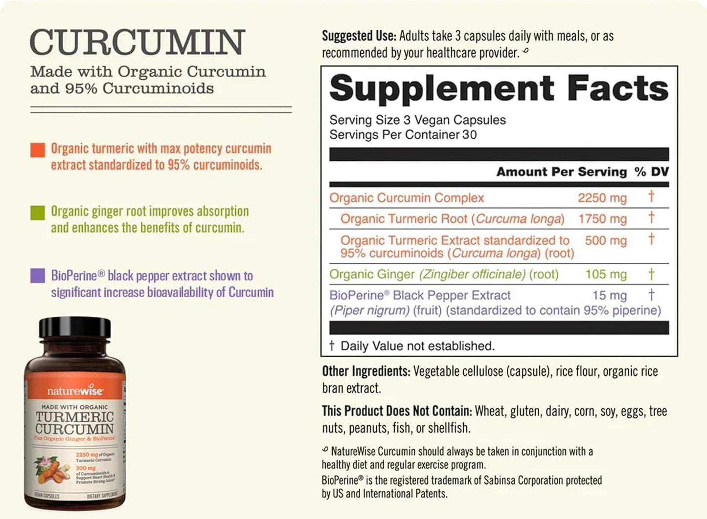 180 Count Jarrow Formulas Probiotics and NatureWise Curcumin Turmeric Joint Support Dietary Supplements