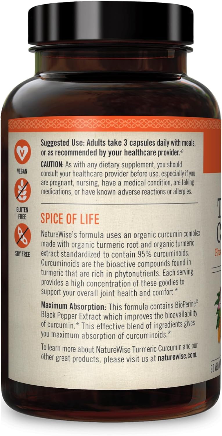 180 Count Jarrow Formulas Probiotics and NatureWise Curcumin Turmeric Joint Support Dietary Supplements