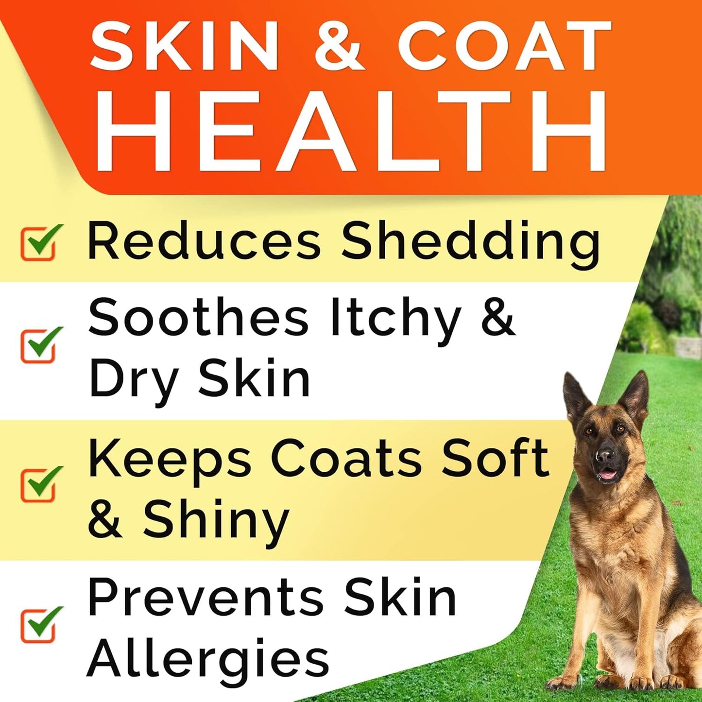 180 Ct StrellaLab Omega 3 Fish Oil Treats for Dogs - Skin & Coat Supplement for Allergy & Itch Relief - Dry Skin, Shedding, Hot Spots Treatment - Chicken Flavored Salmon Oil Chews