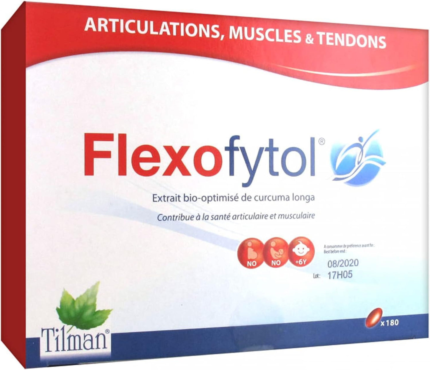 180 Gel-Caps of Flexofytol Bio-optimized Turmeric Extract for Joint Health and Arthritis Support