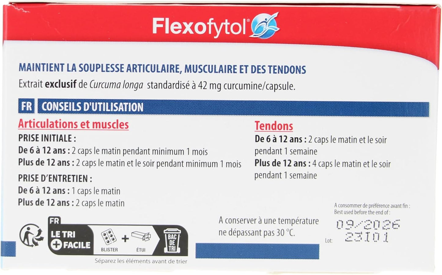 180 Gel-Caps of Flexofytol Bio-optimized Turmeric Extract for Joint Health and Arthritis Support