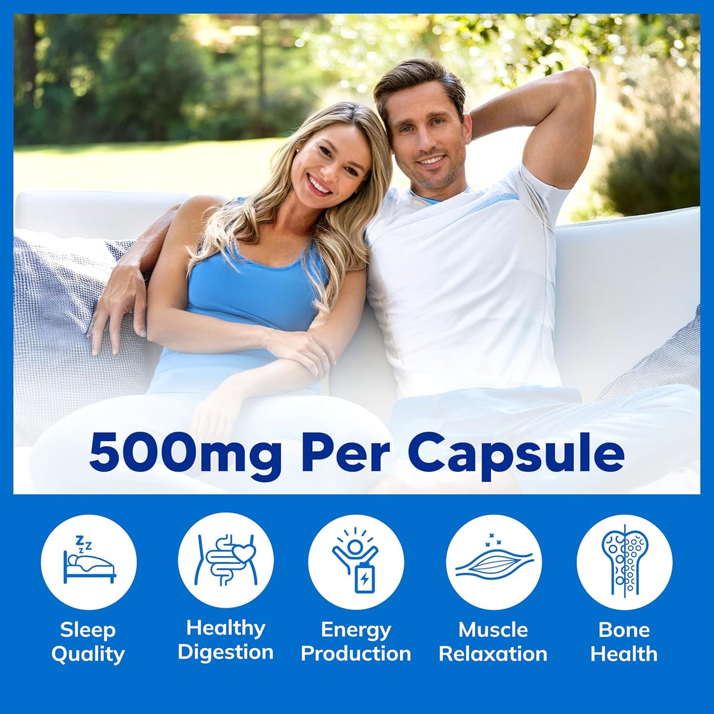180 High Absorption Magnesium Citrate & Oxide Capsules - 500mg, USA Formulated & Third-Party Tested - 180 Day Supply