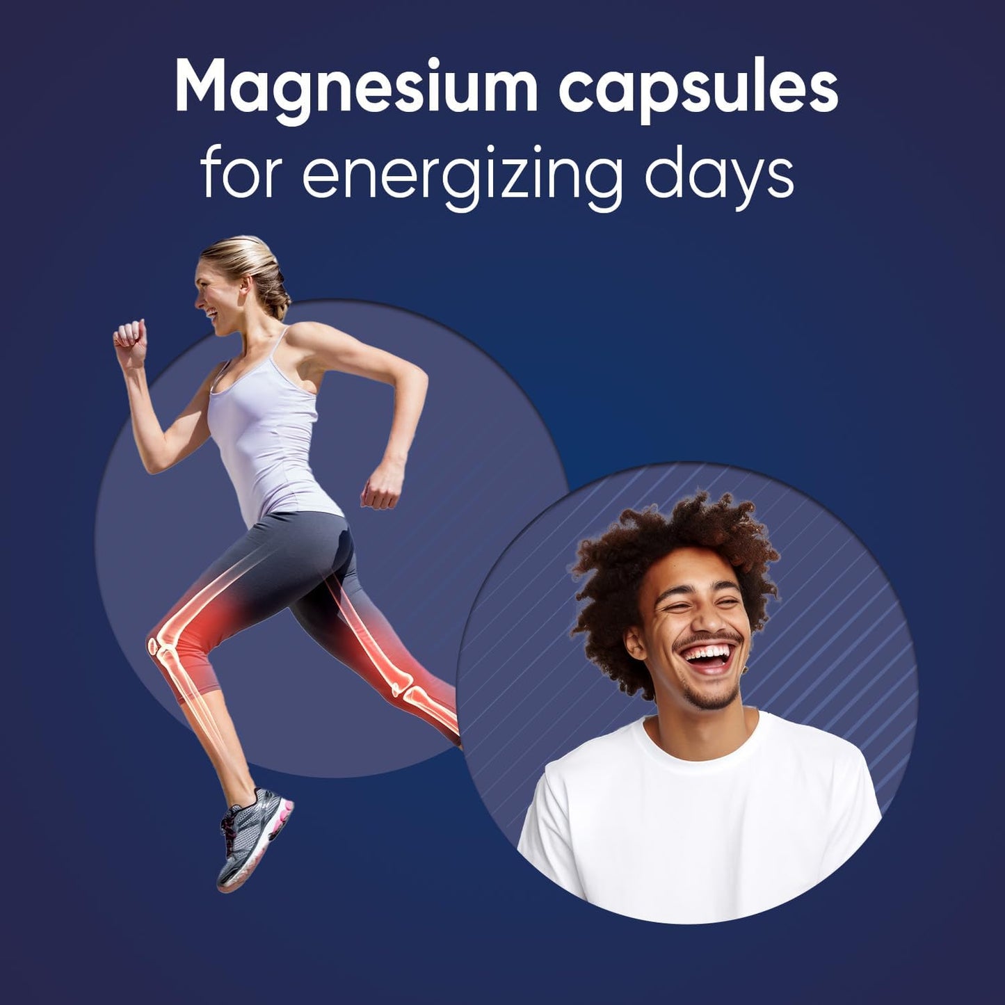 180 High Absorption Magnesium Glycinate Capsules with Vitamin B6 - Vegan & Gluten-Free Supplement