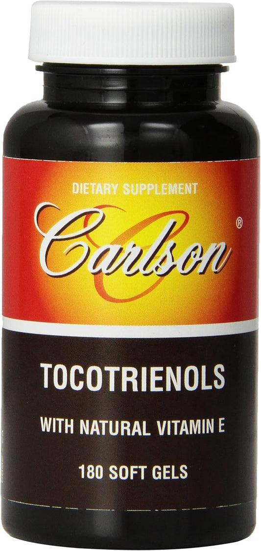 180 Softgels of Carlson Labs Tocotrienols with Natural Vitamin E for Antioxidant Support