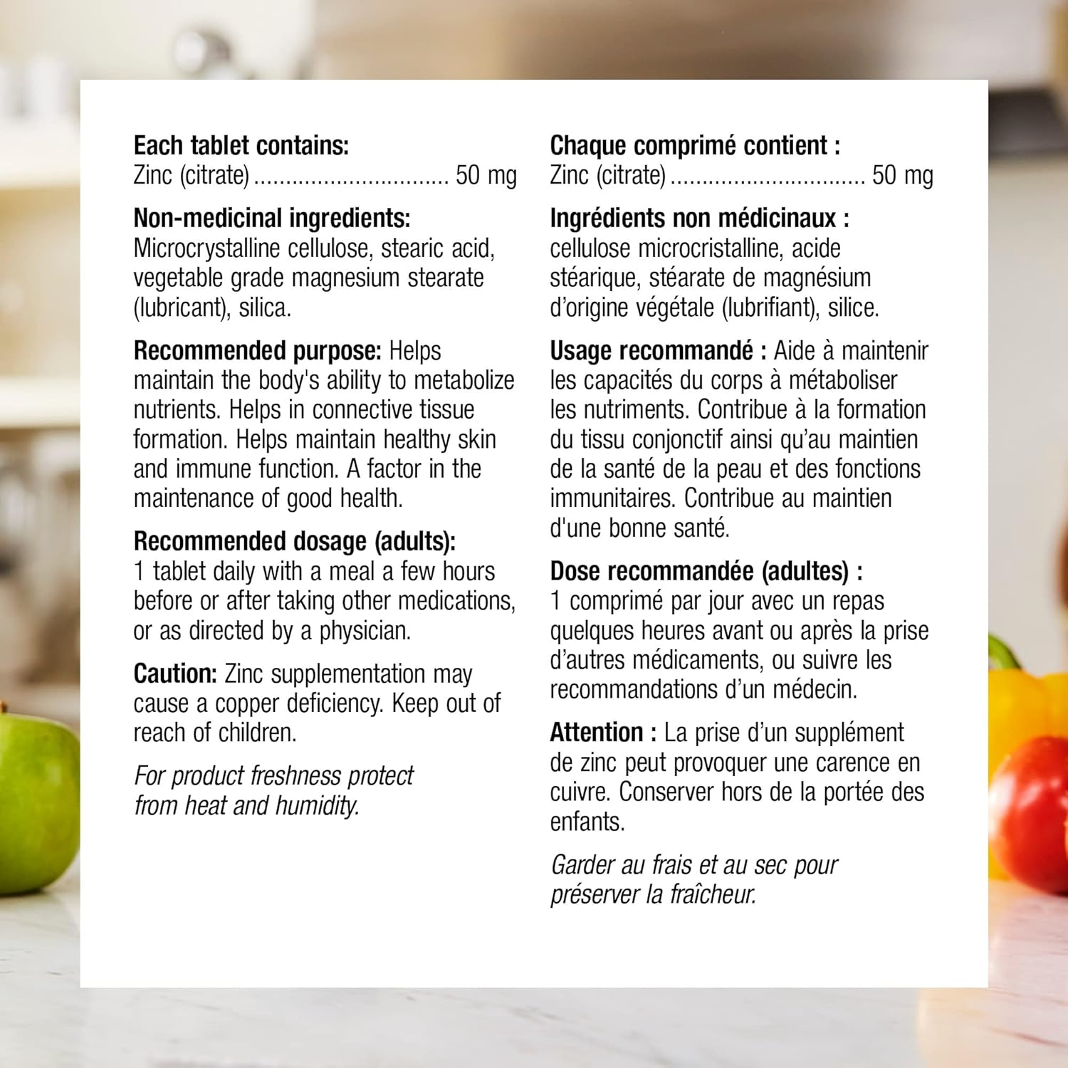 180 Tablets of Webber Naturals Zinc Citrate 50 mg - High Quality Supplement for Immune Support