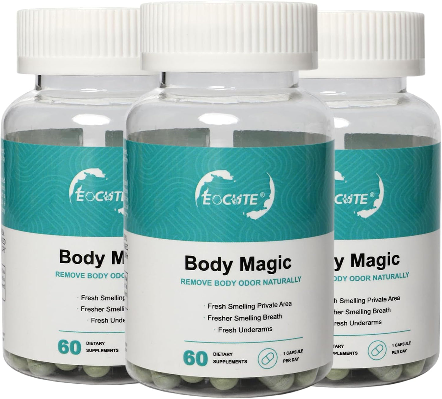 180 Vegan Body Magic Chlorophyll Capsules for Detox, Digestion, Gut Health, Skin, and More