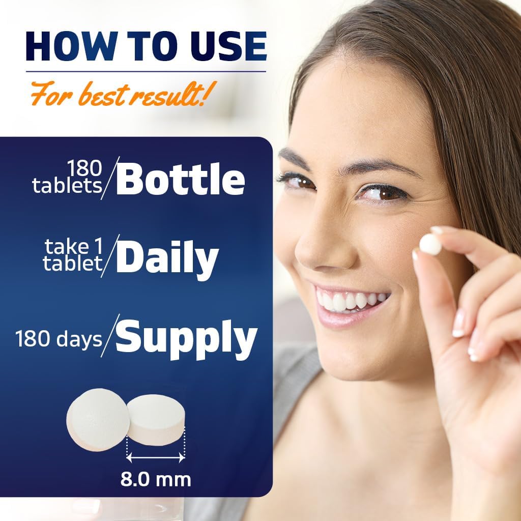 180 Vegetarian Tablets of Vitamatic Vitamin D2 60 mcg (2400 IU) - Ergocalciferol - Pack of 3 Bottles