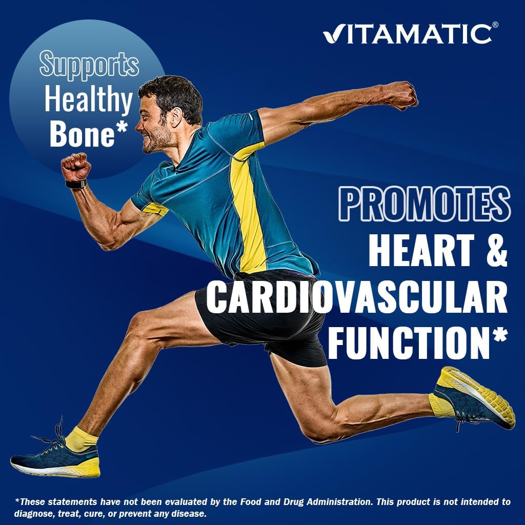 180 Vegetarian Tablets of Vitamatic Vitamin D2 60 mcg (2400 IU) - Ergocalciferol - Pack of 3 Bottles