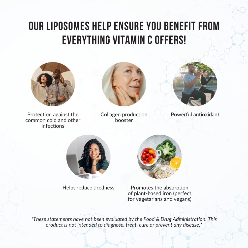 180 Veggie Capsules of Intelligent Labs Liposomal Vitamin C 1000mg with MCT Oil - Energy & Immune Support, Antioxidant Supplement