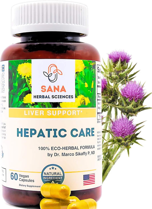 1800mg Liver Cleanse Detox Supplement with Milk Thistle, Turmeric, and Dandelion Root by Sana Herbal Sciences
