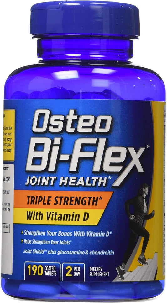190 Caplets of Osteo Bi-Flex Triple Strength Glucosamine Chondroitin MSM with Vitamin D