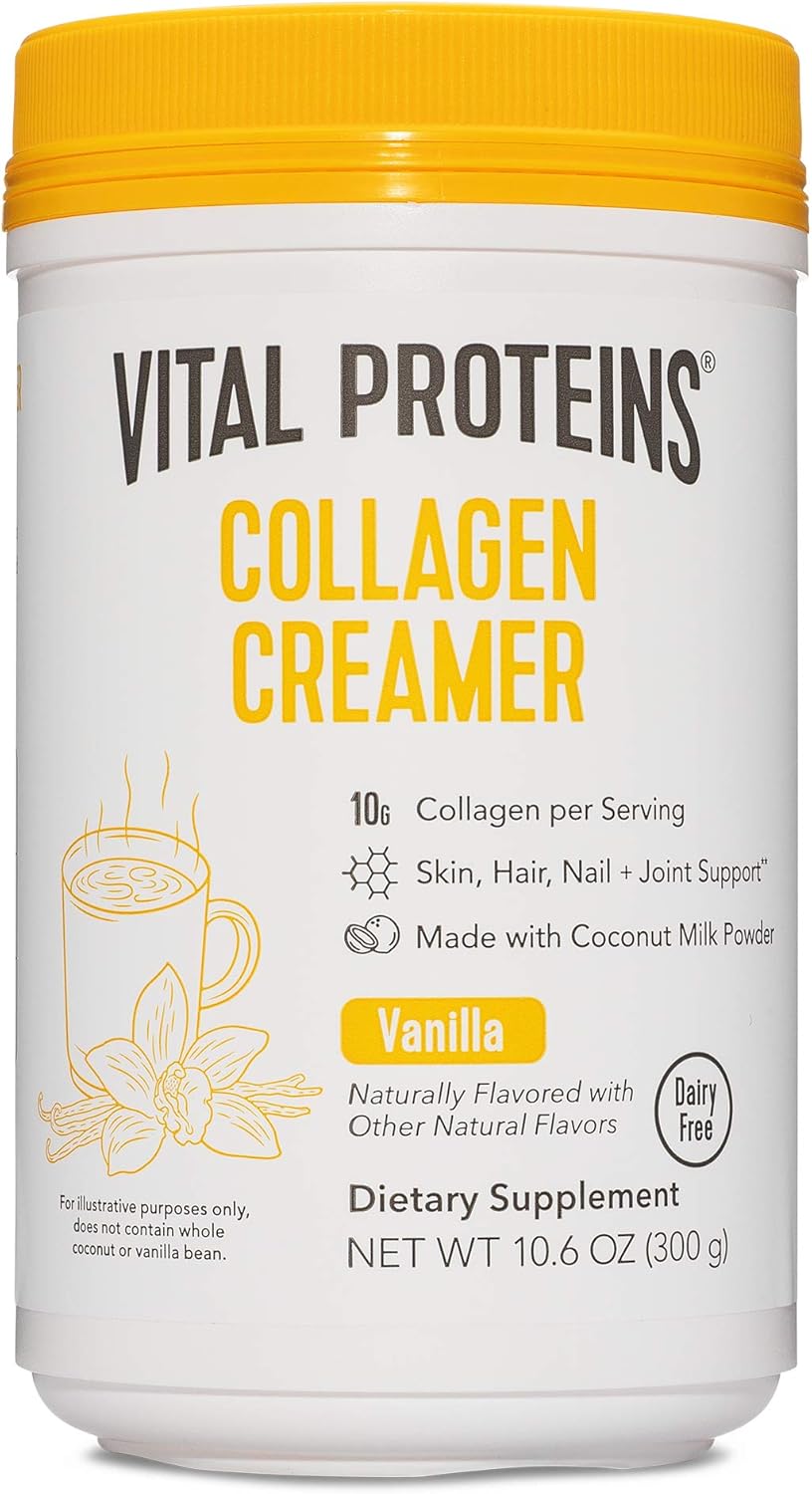19.3 oz Unflavored Collagen Peptides Powder with Vanilla Creamer by Vital Proteins